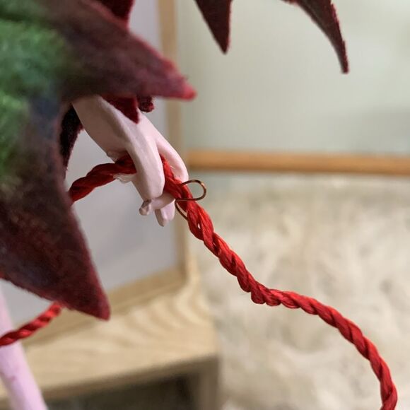 Dept 56 Patience Brewster Krinkles Red Poinsettia Fairy Figurine Ornament W/Box - Picture 10 of 17